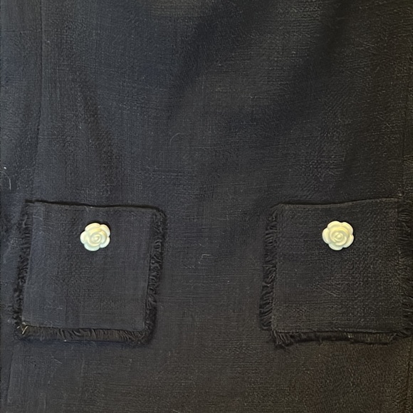 KARL LAGERFELD PARIS Navy Sleeved Sheath Dress - Picture 5 of 13